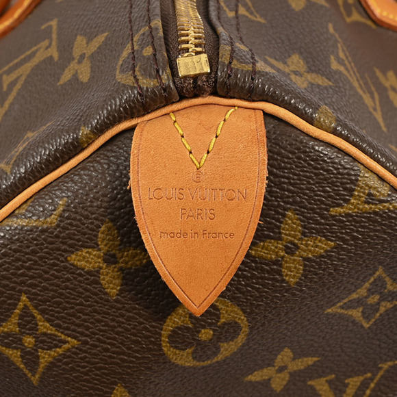 LOUIS VUITTON Brown Monogram Speedy 35 Boston Bag - Picture 9 of 9